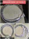 Jcb Hydraulic Hose Pipe With Part Number - Rubber, 1 Inch, 3/4 Inch, 1/2 Inch Size , Black Color | Hydraulic Usage, Reliable Performance