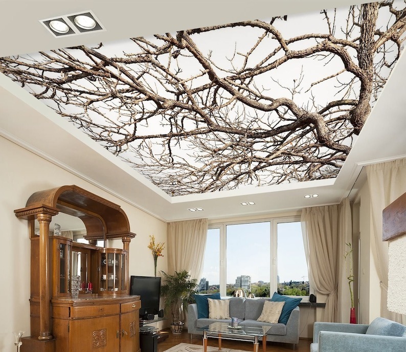 Stretch Ceiling - Fabric Material, 100m Length X 10ft Width | Durable, Uv Resistant, Easy To Clean, Lightweight, Polished Cream Finish