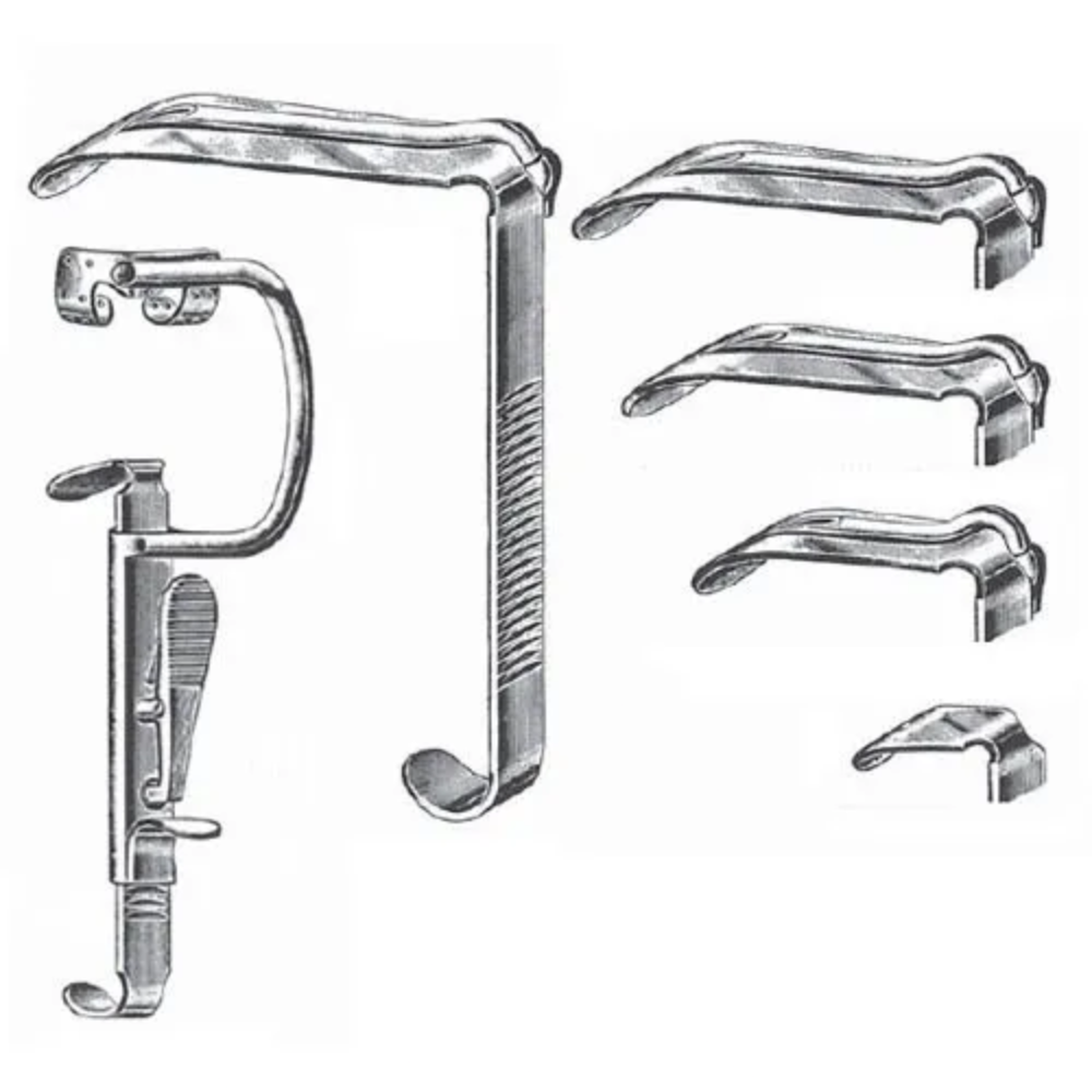 Mouth Gag Davis Boyle - Stainless Steel, Adjustable Size For Pediatric To Adult Use | Includes Draffin Bipod Stand & Boyle Tongue Depressor