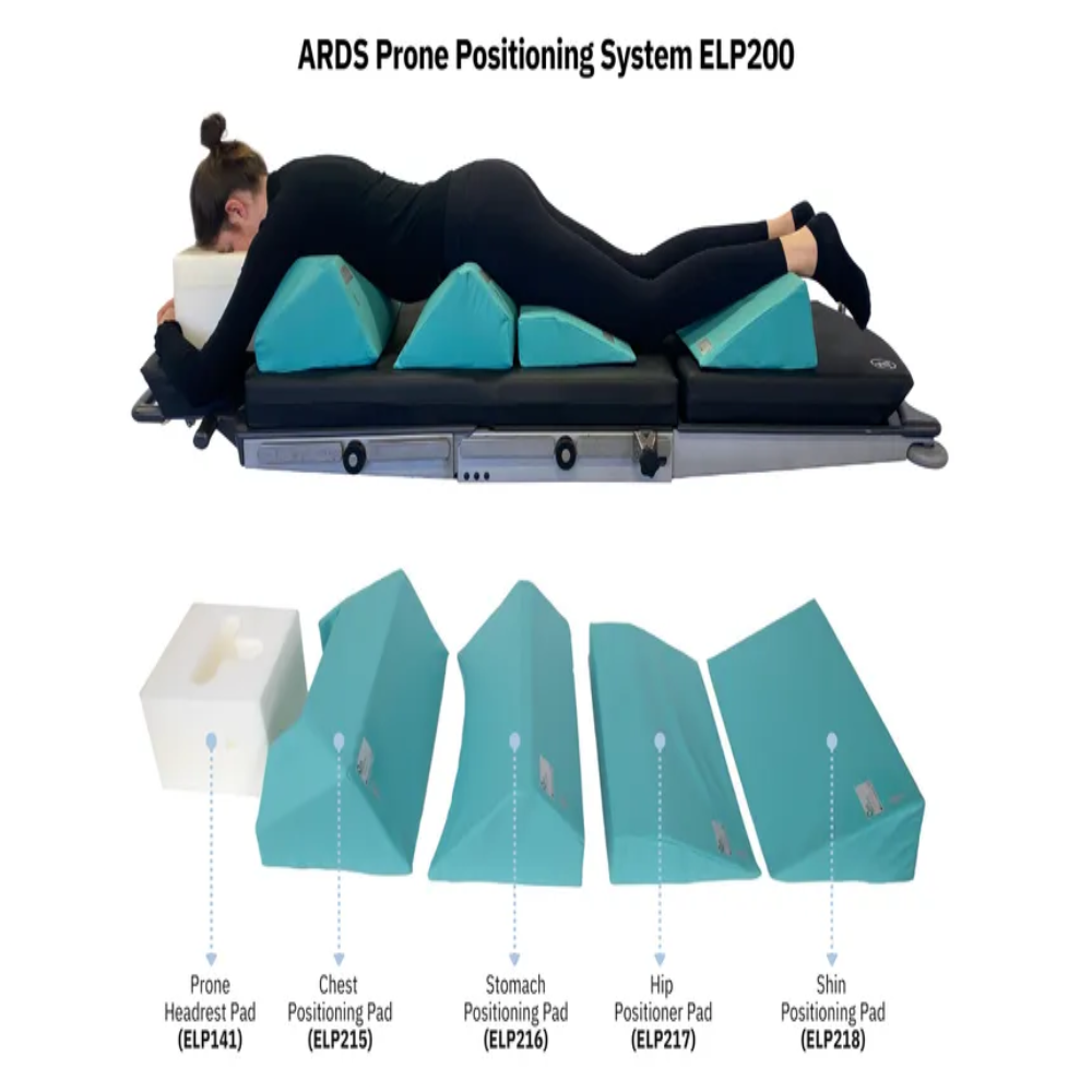 Prone Position - Gel And Foam Composite, Lightweight And Adjustable Design | Ergonomically Shaped Pads For Optimal Comfort And Ventilation