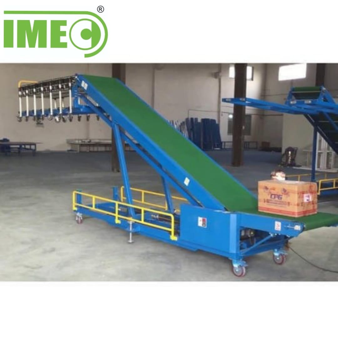 Packing Belt Conveyor - Mild Steel, Blue Color | High Strength Frame, Modular Design, Multiple Support Methods, Easy Maintenance, Big Load Capacity