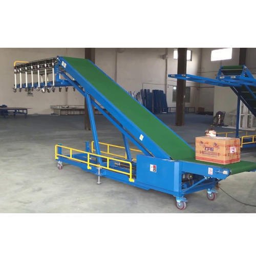 Packing Belt Conveyor - Mild Steel, Blue Color | High Strength Frame, Modular Design, Multiple Support Methods, Easy Maintenance, Big Load Capacity