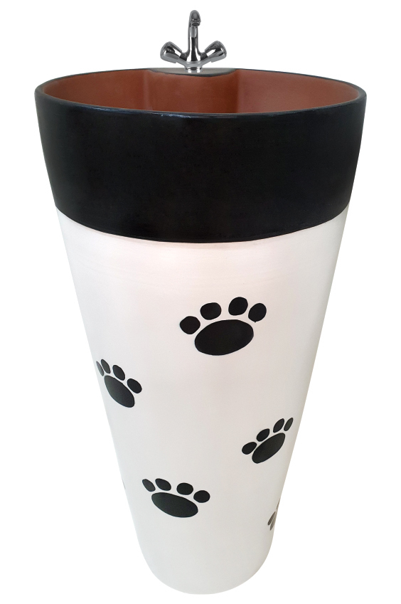 Designer Stain Resistant Pedestal Ceramic Wash Basin - Installation Type: Floor Mounted