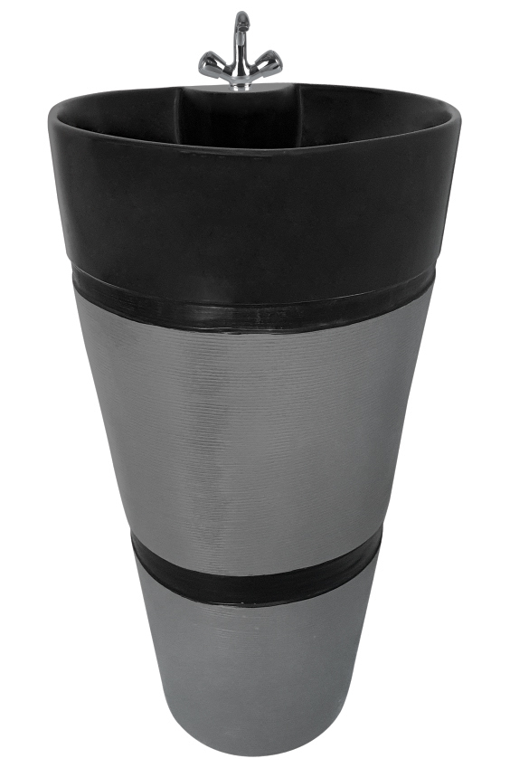 Designer Stain Resistant Pedestal Ceramic Wash Basin - Installation Type: Floor Mounted