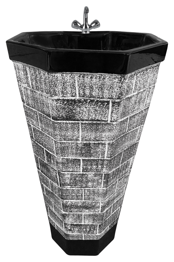 Designer Floor-Mounted Pedestal Wash Basin