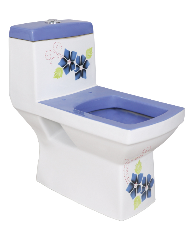 European Water Closet - Ceramic, Floor Mounted Installation, White Color | Premium Quality, Round Toilet Seat Design, Smoothly Polished Finish