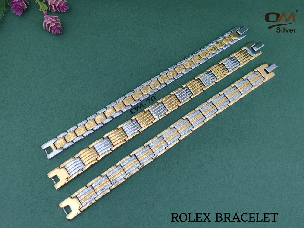 Silver Rolex 2 Ton  Bracelet