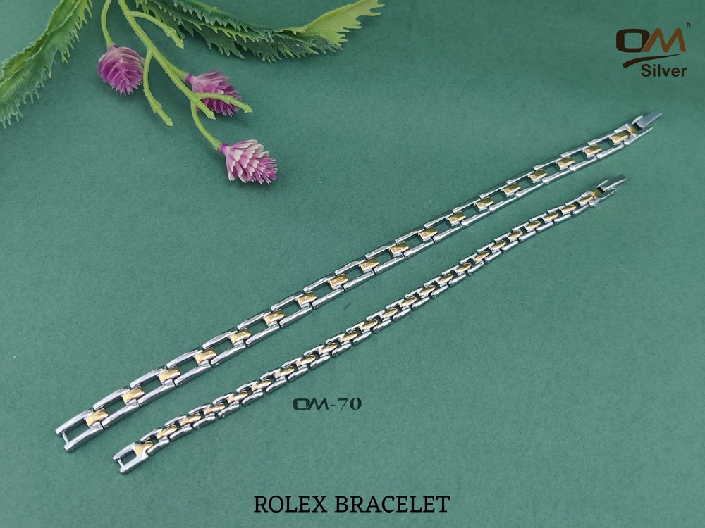 Silver Rolex 2 Ton  Bracelet