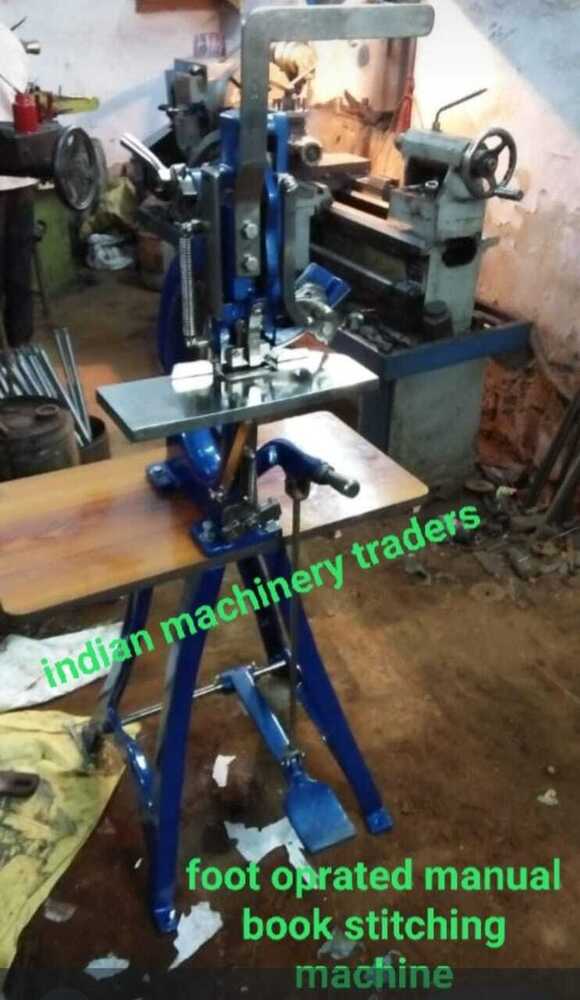 Foot Operated Manual Book Stitching Machine - Metal Build, 220 Volt Power | Automatic Grade, User-friendly Control System, Warranty Included