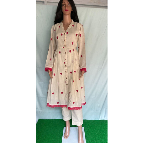 2 piece cotton suit with beautiful design