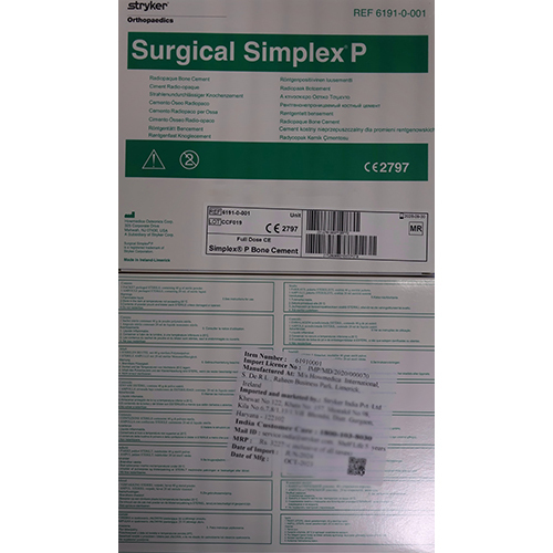 6191-0-01 40G Surgical Simplex P Bone Cement - Attributes: Strong & Durable