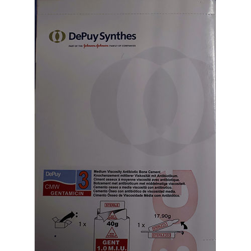 3335-040 40G Gentamicin Depuy Cmw No 3 Bone Cement - Attributes: Safe To Use