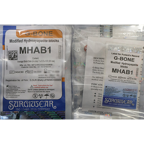 Mhab1 G Bone Block - Material: Plastic