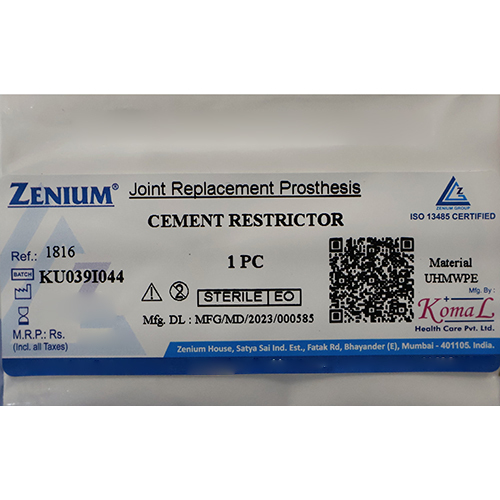 1816 Zenium Cement Restrictor - Attributes: Safe To Use