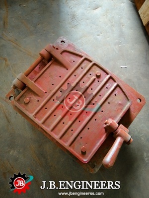 Fire Door For Boiler - Cast Iron, Custom Size Available, Red Oxide Finish | High-Quality Heat-Resistant Safety Solution for Industrial Applications