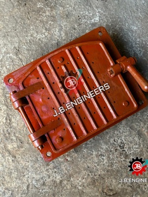 Boiler Furnace Fire Door - Color: Red Oxide