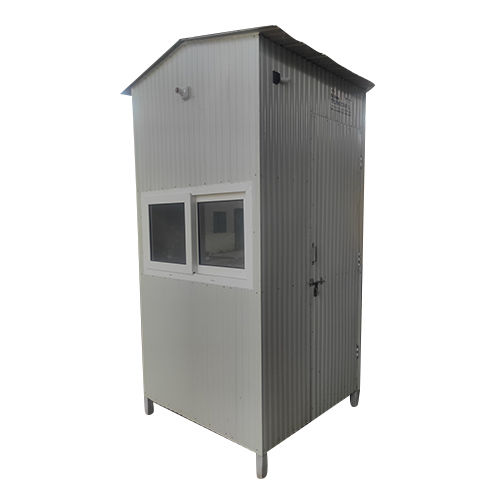 Industrial Portable Security Cabin - Color: Gray