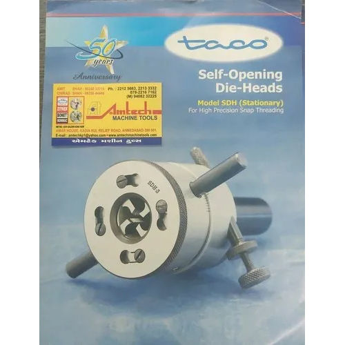 Taco Self Opening Die Head - Application: Out Side Threading Lathe Machine