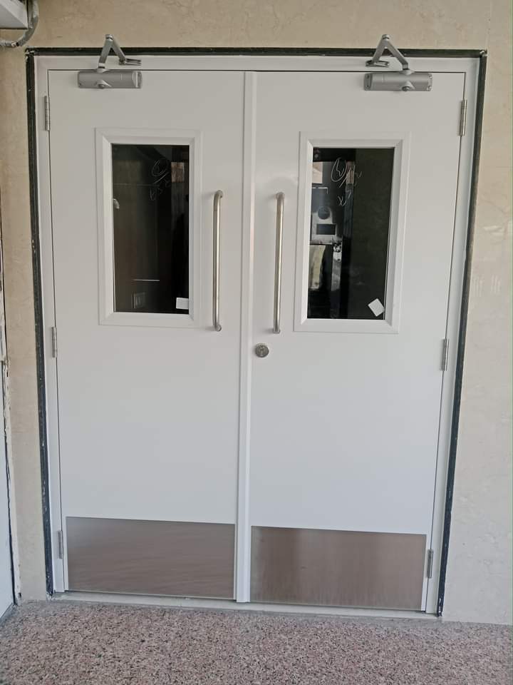 Glazed Metal Fire Rated Door