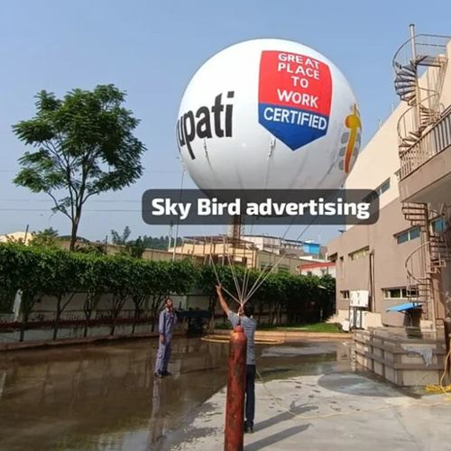 White PVC Advertising Sky Balloon