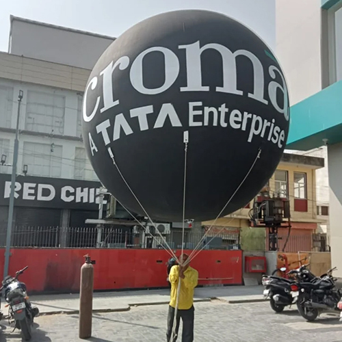 Black Advertising Sky Balloon - Design: Printed