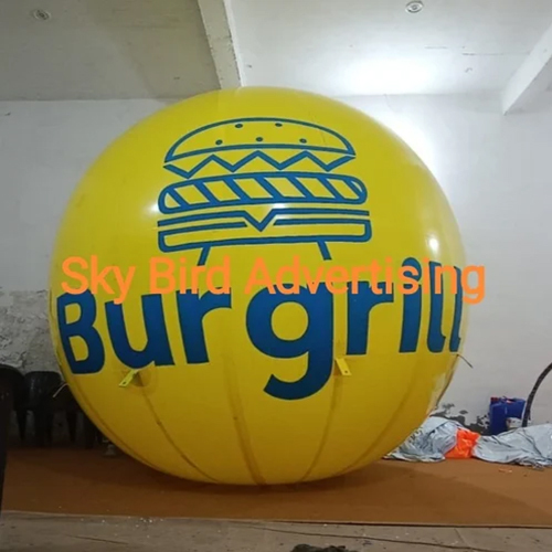 Yellow PVC Advertising Sky Balloon