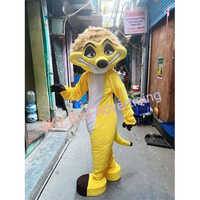 Yellow Inflatable Mascots Cartoon - Durable Materials, 7 Feet Tall, Vibrant Yellow Color, Customizable Design, Perfect For Events And Promotions