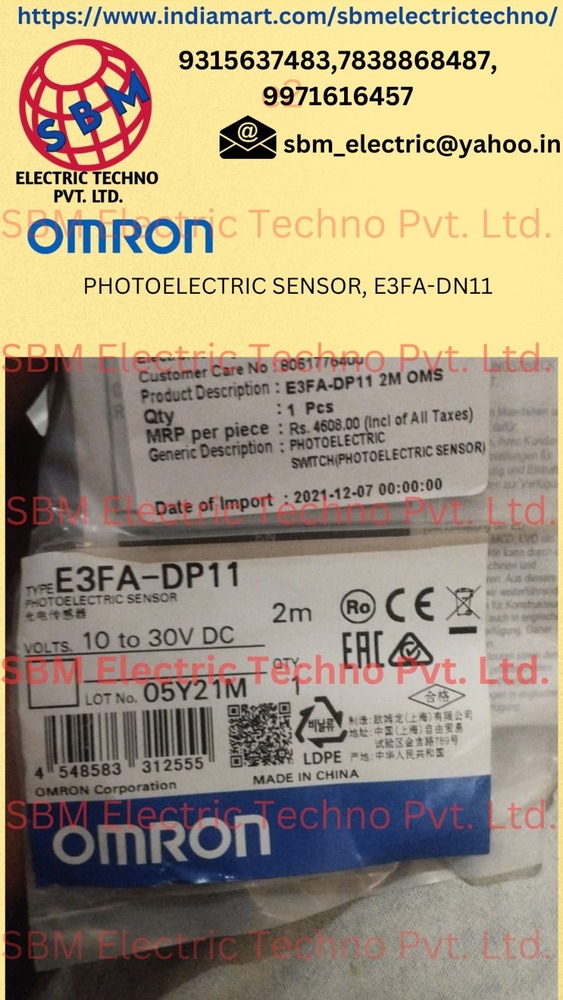 OMRON PHOTOELECTRIC SENSOR,E3FA-DP11, E3FA-DP25