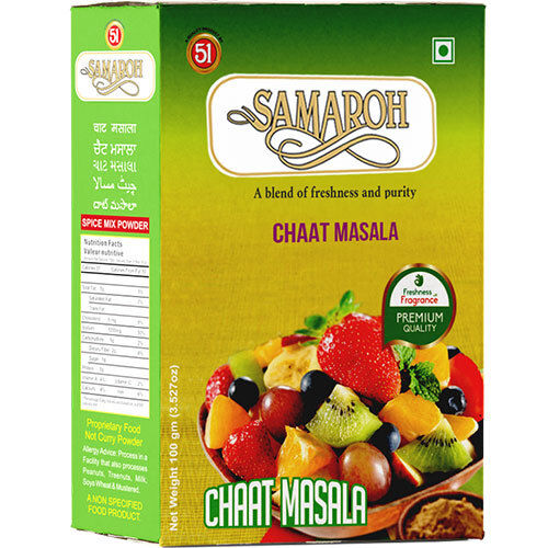 Chat Masala - Food Grade Powder, 12 Months Shelf Life | Ideal for Dry and Cool Storage