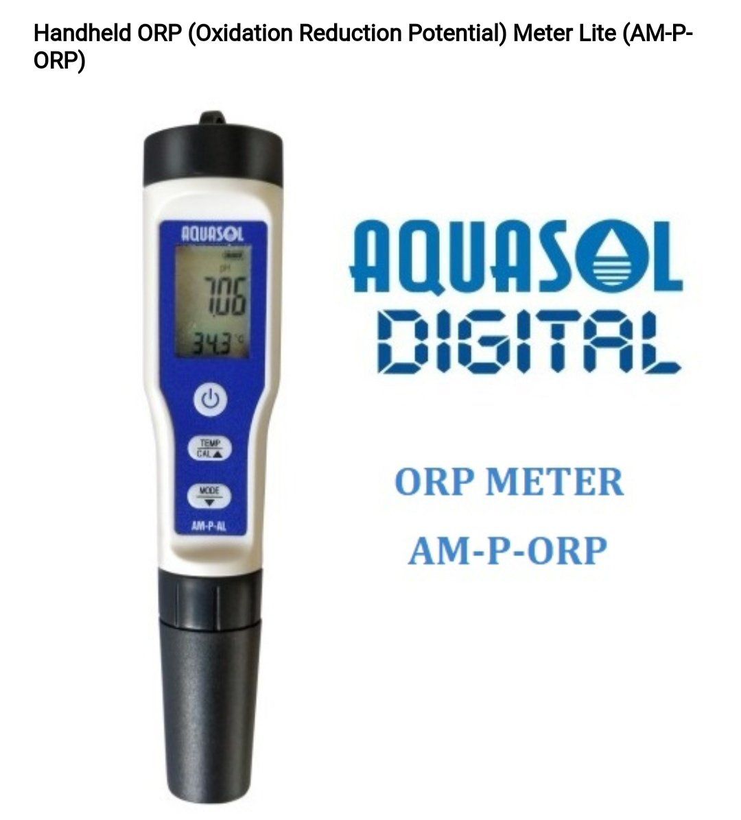 Aquasol ORP meter