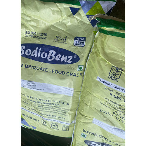 Sodium Benzoate - Alcohol Content (%): Nil