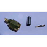 Rtex Sma Connector - Brass Material, Pcb Mount Type, 12v Voltage, 300 Mhz Max Frequency | Ip54 Protection Level, Warranty Included