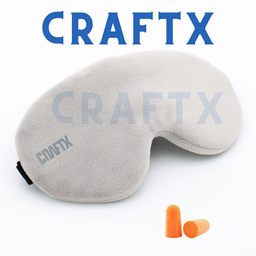 Craftx Premium Sleeping Eye Mask - Color: White