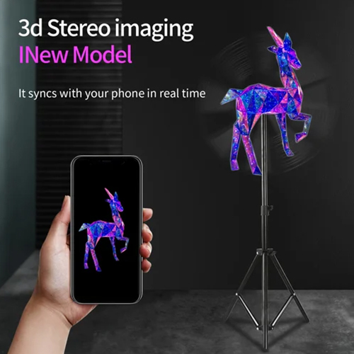 Human Size Vertical Hologram Wall
