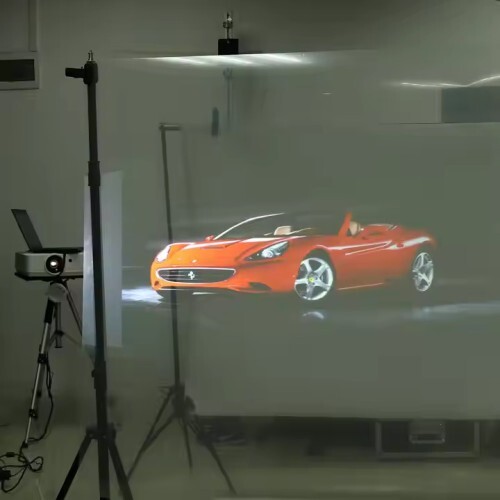 Rear Projection Transparent Holographic Film - Rigid PVC, 1.52m Width | Mesmerizing Visuals for Retail Displays, Trade Shows & Exhibitions