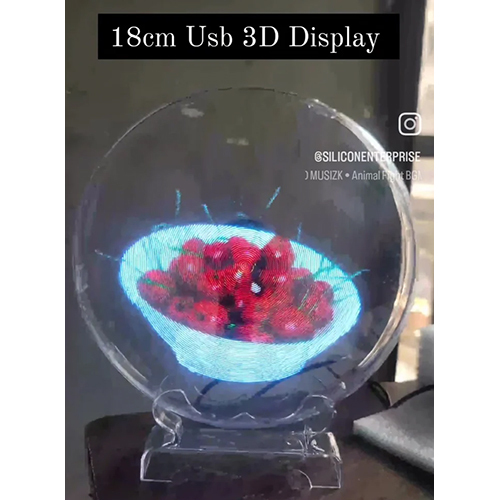 3D Hologram Display 18cm With Cover Usb