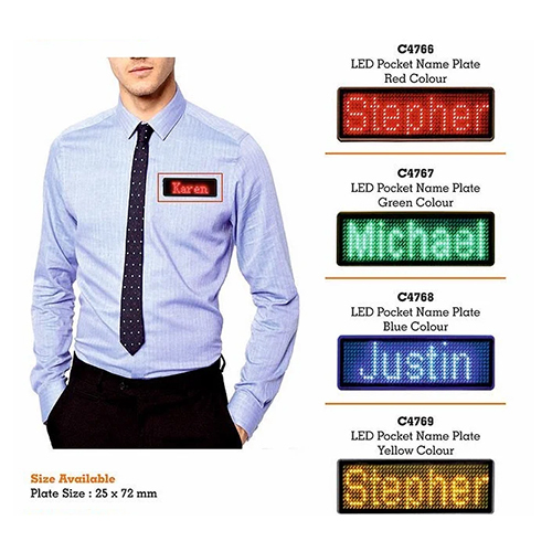 Pocket Led Name Plate