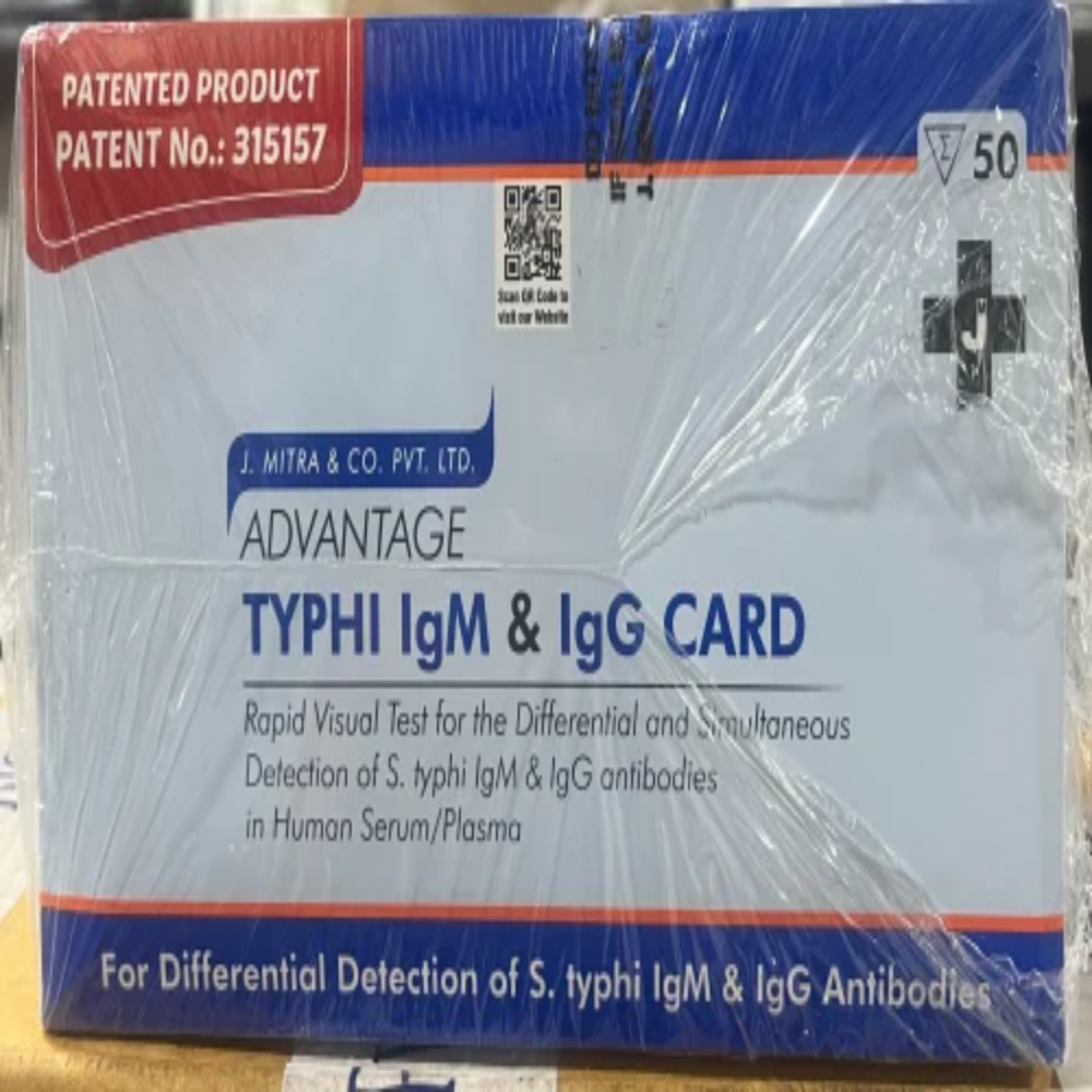 JMITRA ADVANTAGE TYPHOID RAPID TEST CARD