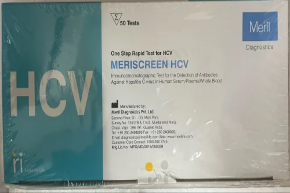 MERIL HCV RAPID TEST CARD