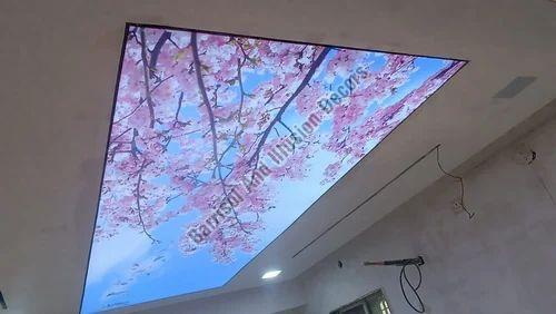 Living Room Stretch Ceiling - Pattern: Customize