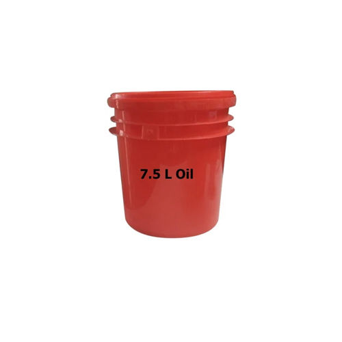 7.5 Litre Plastic Oil Bucket - Color: Red