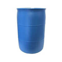 50l Blue Plastic Drum - Hdpe Material, Round Shape, Tightly Fitting Lid, Lightweight And Durable Design For Liquids And Chemicals