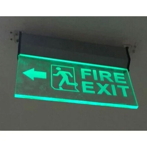 Fluorescent Rectangle Acrylic Glow Sign Board