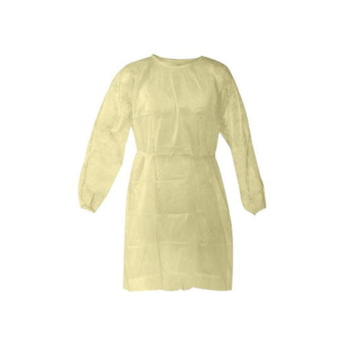 Disposable Lightweight Isolation Gown - Color: Yellow