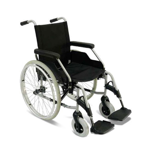 Aluminium Folding Wheel Chair - Foot Rest Material: Pvc