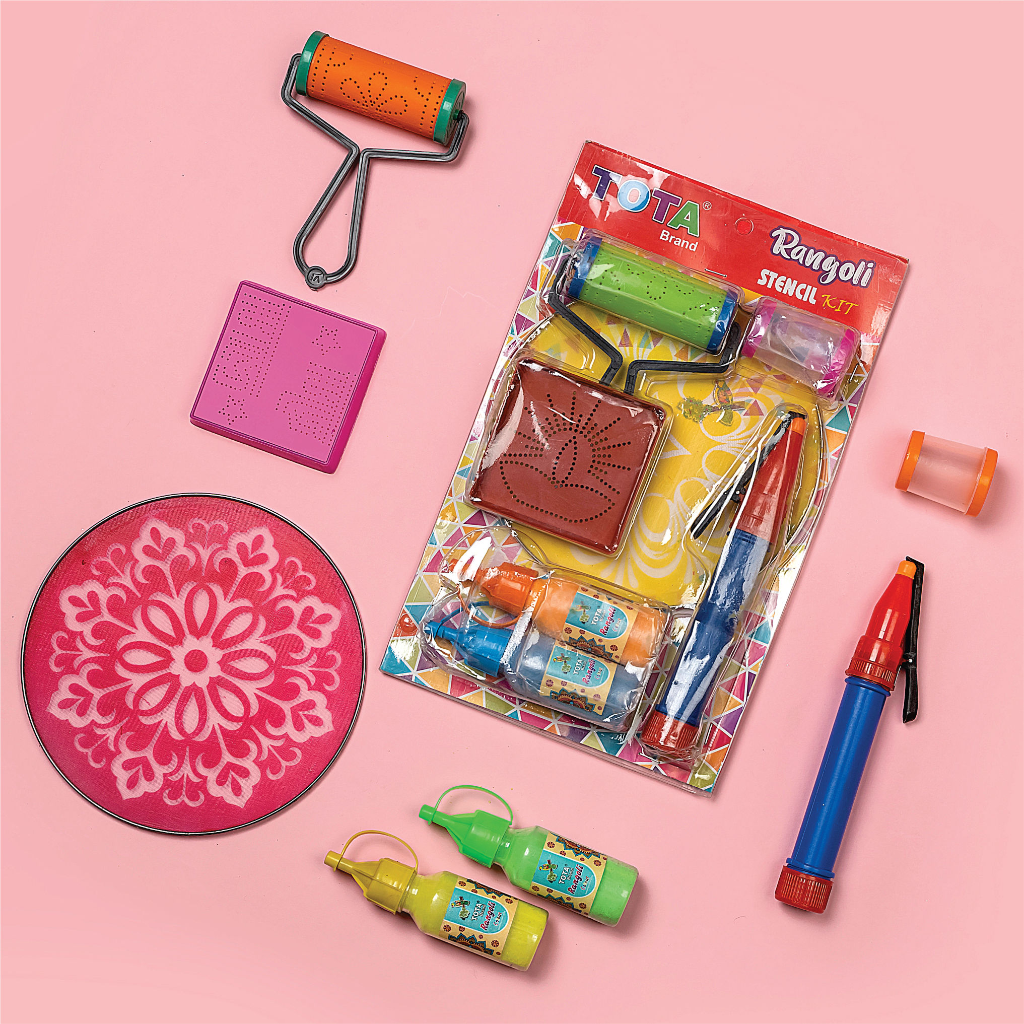 Tota Rangoli Stencil Kit