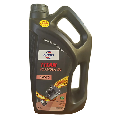 Titan Formula Sn 5W30 Engine Oil - Color: Light Yellow