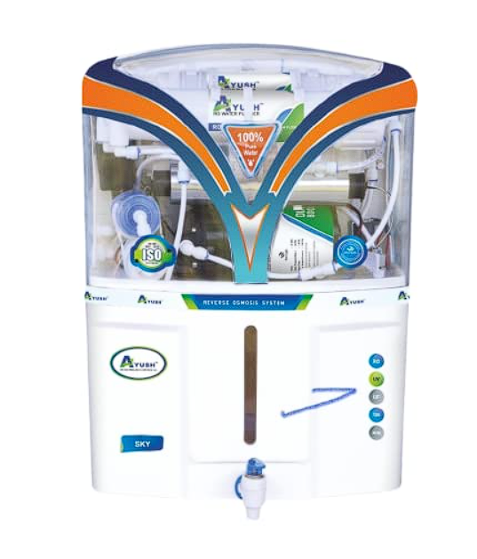 DC Envirotech Water Purifier - 10 Ltr Full Automatic SKY System, Auto On/Off | Wall Mounted/Table Top, 220v Electric Drive, Free Iron Guard