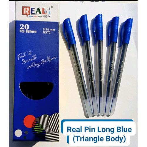 Triangle Body Pen - Polypropylene, 0.70mm Tip Size, Available in Blue, Pink, Green, Orange, Yellow, Red, Black | High Quality for Schools, Colleges, Corporate Use