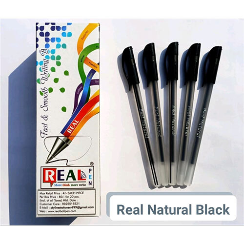 Black Two Line Transparent Body Pen - Polypropylene Material, Tip Size 0.70mm NSTC, Ink Colors Black, Blue, Red | Skip Free Writing, Instaflow Ink, Long Lasting